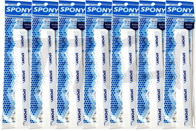 스포니 소프트핏 배드민턴 오버그립 N-1000, 화이트, 7개