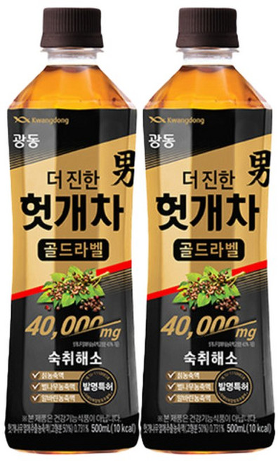 헛개차 골드라벨 500ml 12개