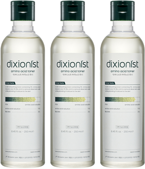 딕셔니스트 아미노산 토너, 3개, 250ml