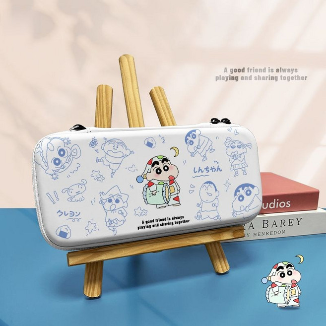 짱구 닌텐도 Switch2 수납가방 게임기 휴대용 파우치 케이스, 스위치 2, 잠옷 신짱, 1개