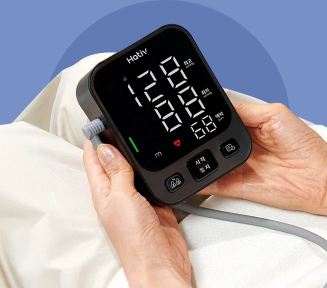 뷰노 하티브 혈압계 BP30 가정용 자동 전자 혈압계 국산 혈압측정기, 1개, Hativ Bp30 - 쿠팡