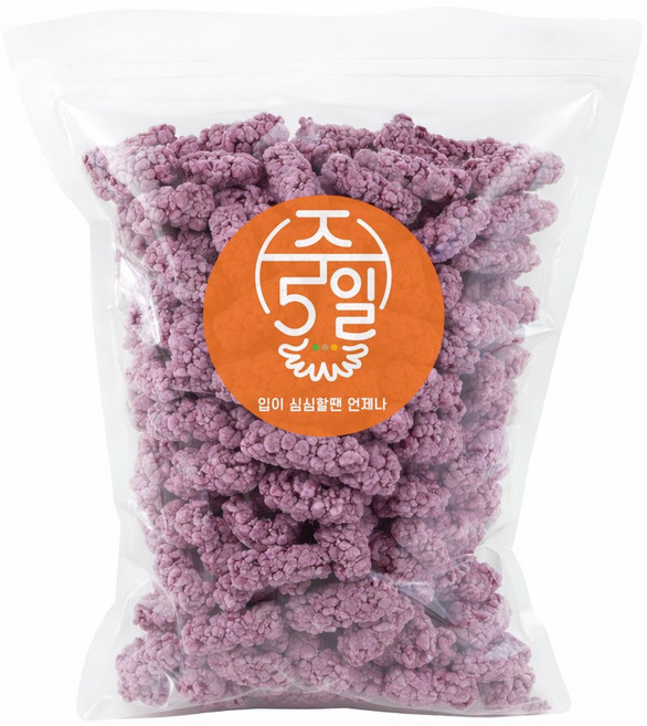 [주5일] 한입 간식 오트밀 자색고구마 강정, 1개, 400g