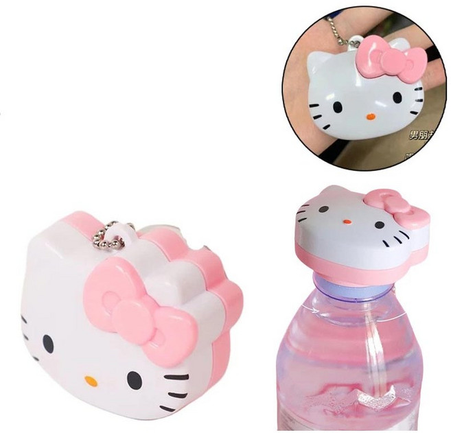 옐상 헬로키티 휴대용 병뚜껑 오프너 키링, 1개, 핑크