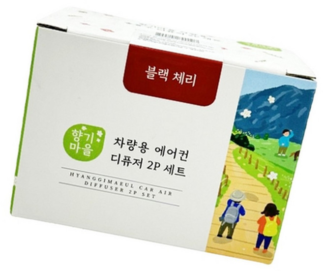 차량용디퓨저 2p세트 블랙체리 17ml 자동차디퓨저 냄새 선물용