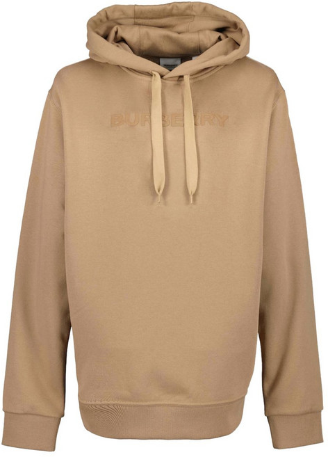 버버리 로고 프린트 드로스트링 후디