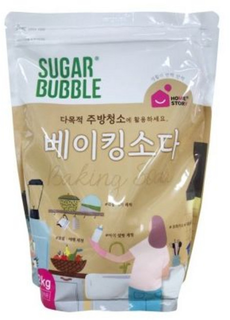 베이킹소다 2kg/얼룩제거/냄새제거/오븐청소/렌지후드청소/싱크대청소/대용량다목적세제/세탁보조제, 베이킹소다 2kg/얼룩제거/냄새제거/오븐청소/렌지후드청