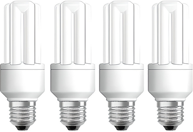 오스람 안정기내장형램프 20W E26, 백색, 4개