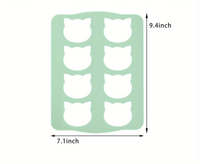 일본 흰색 연인 쿠키 금형 실리콘 Dacquoise 고양이, 02 2pcs, 06 8 cat mold, 1개