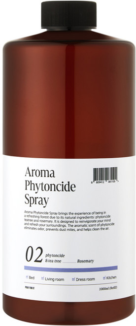 프레이포잇 아로마 피톤치드 탈취 스프레이 리필용, 1000ml, 1개