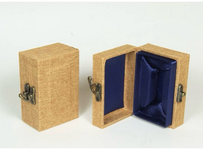 泓潤 印章錦盒, 米白色麻布,S, 1個