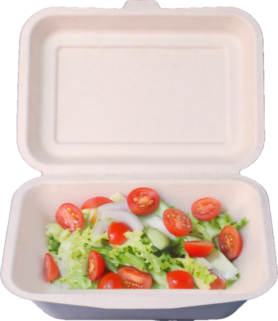 유즈잇 B001V 햄버거 도시락 베이커리 박스 펄프 포장 용기, 50개, 1개