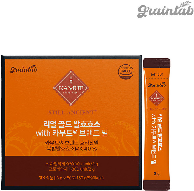 그레인랩 리얼 골드 발효효소 with 카무트® 브랜드 밀, 1개, 150g