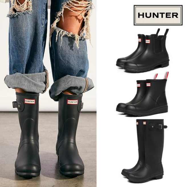 HUNTER 플레이 숏 톨 / 오리지널 / 첼시 블랙 외 레인부츠 장화 (WFS2020RMA-BLK / WFT2007RMA-BLK / WFT1000RMA-BLK)