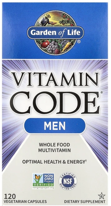 Garden of Life 비타민 코드 맨스 멀티 베지테리안 캡슐, 1개, 120정 - 쿠팡