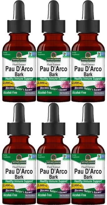 네이처스앤서 고흡수 포다르코 껍질 2000mg 액상 액체, 30ml, 6개 - 쿠팡