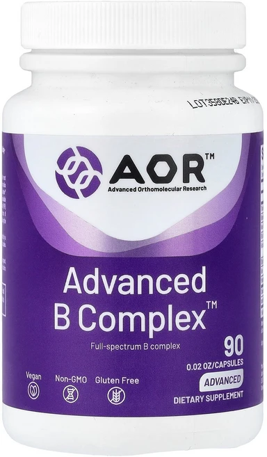 Advanced Orthomolecular Research AOR Advanced B Complex™ 90 Capsules, 1개 - 쿠팡