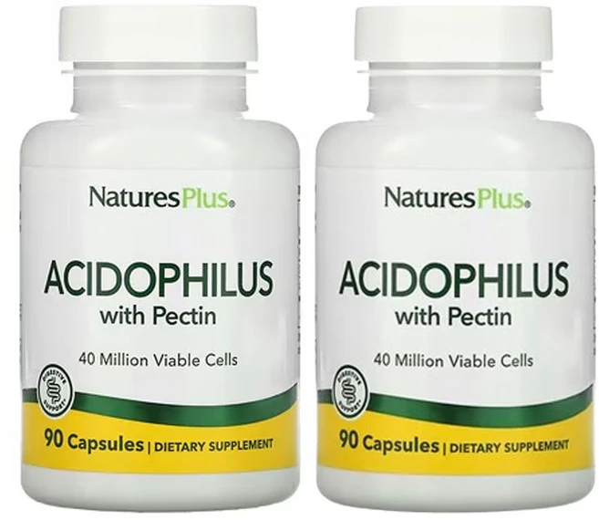 NaturesPlus 네이처스 플러스 애시도필러스 펙틴 Acidophilus Pectin, 2개, 90정 - 쿠팡