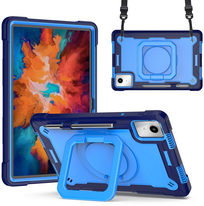 스냅케이스 레노버탭 M11 샤오신패드 2024 스퀘어 아머 케이스, 네이비블루