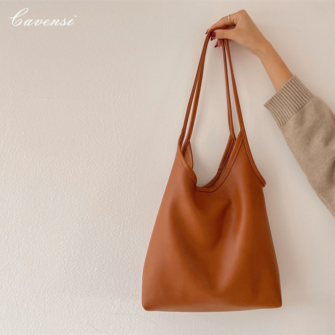 Cavensi 韓系軟皮托特包