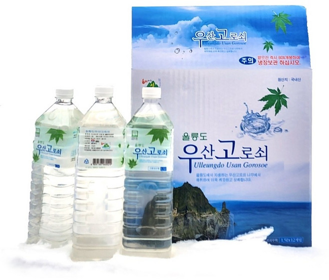 울릉 우산 고로쇠 수액 1.5L x 6병 12병 깨끗한물, 12개