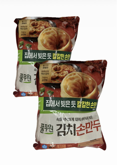 풀무원 김치손만두, 4개, 500g