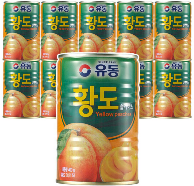 유동 황도슬라이스, 400g, 12개