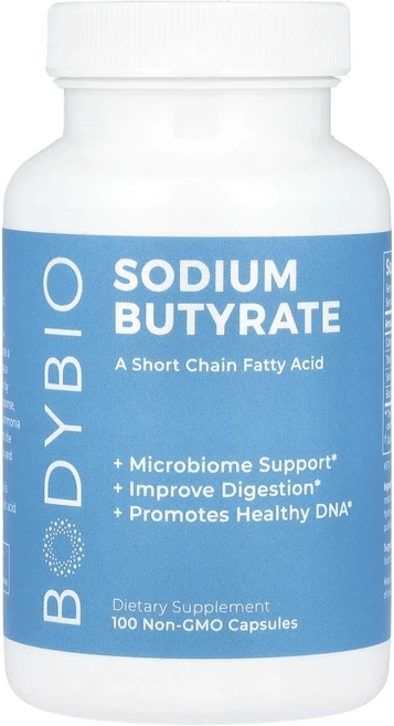 BodyBio 소듐 부티레이트 유전자 변형 성분 무함유 캡슐 100정, BodyBio소듐부티레이트유전자변형성분무함유캡슐100정, 1개 - 쿠팡