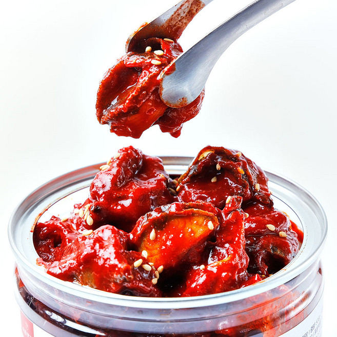 어촌명가 밥도둑 수제 비법 양념 참소라장, 2개, 500g