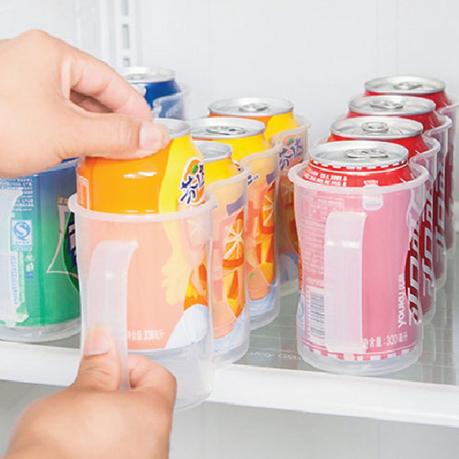 MADE IN JAPAN 4구 캔홀더 수납함 음료수정리대, 1개