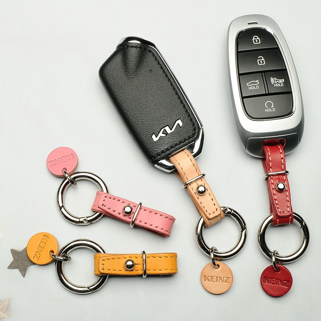 KEINZ 스마트키링 멀티스트랩 스마트키홀더, 옐로우