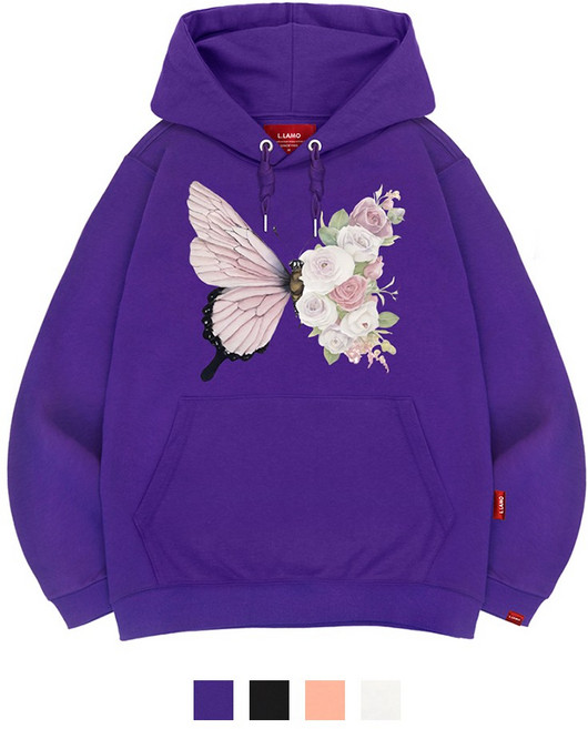 엘라모 3H 로즈플라이 후드티 남녀공용 빅사이즈 M~4XL