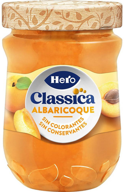 스페인 헤로 HERO Classical apricot jam 클래식 살구잼, 330g, 3개