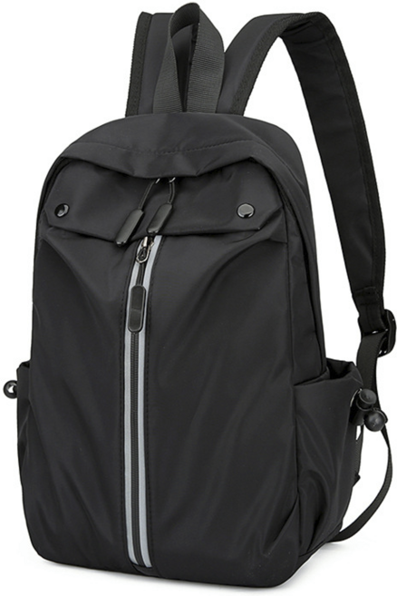 리커블리 남녀공용 소형 등산가방 미니 백팩 경량 배낭 러닝 다용도 캠핑 자전거 여행용 라이딩 아웃도어, 검정색