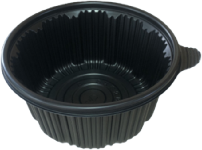 원형탕용기 225파이 소 흑 200세트 탕포장용기 찜포장용기 배달용기 원형찜포장용기 원형탕포장용기 원형배달포장용기 225파이용기, 1개, 200개