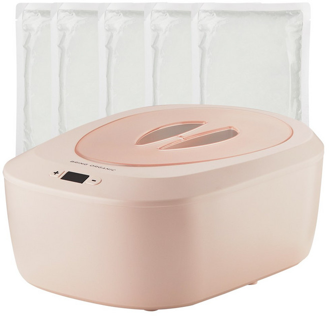 브링오가닉 파라핀 베스 손 테라피 가정용 촛농 용해기 + 파라핀 5개, 1개