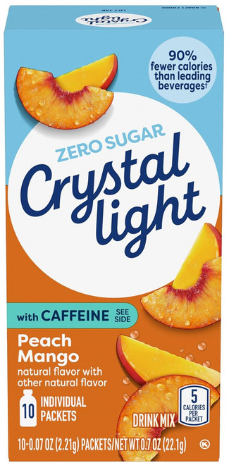 Crystal Light 피치 망고 드링크 믹스 10개입, 2.21g, 1개