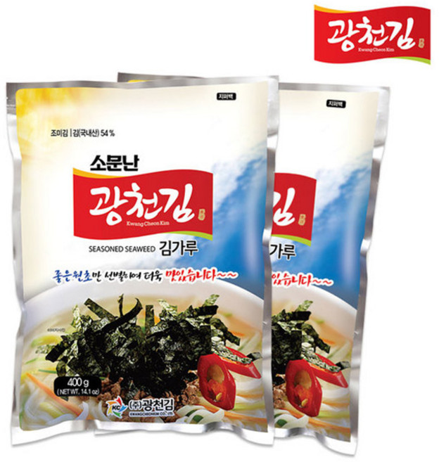 광천김 소문난 김가루, 400g, 2개