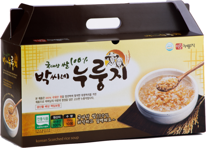 박씨네누룽지 10봉지(150gX10봉)_ 박씨네누룽지, 150g, 10개