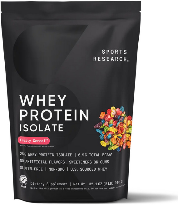 스포츠리서치 웨이 프로틴 아이솔레이트 프루티 시리얼, 910g, 1개