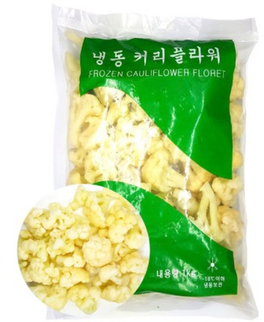 냉동 컬리플라워 1kg, 1개