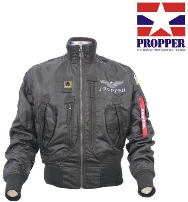 (디엠지샵) 프로퍼 U.S 에어포스 봄가을용 항공자켓(블랙) - 쿠팡