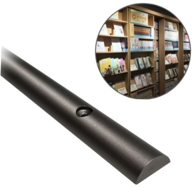 슬라이딩 책장레일 반달컷 2.4M 서점 만화방 책방, 본상품선택, 1