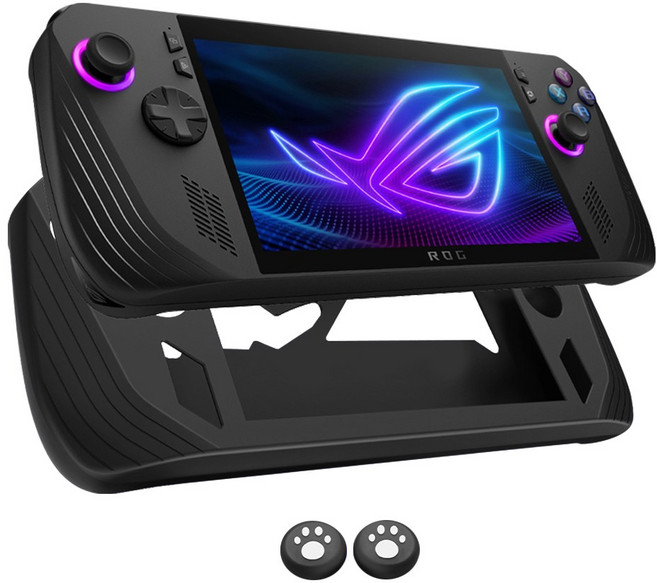 로그 엘라이 X 호환 케이스 실리콘 풀커버 RX03, 1개, 블랙