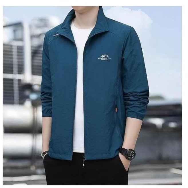 防曬外套男 輕薄透氣運動外套 冰絲涼感薄款防曬衣 UPF50