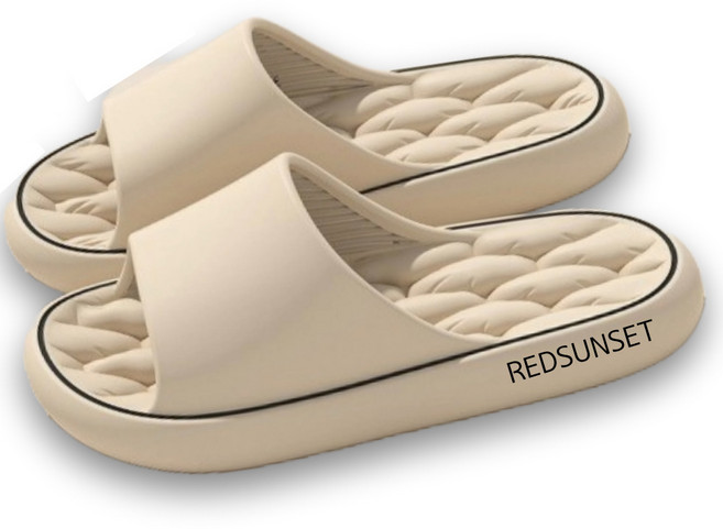 레드선셋 에바 푹신한 무소음 조리원 층간소음 실내화 거실화 슬리퍼, 1개, 에바쿠션 카키