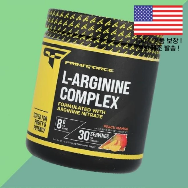 프리마포스 아르기닌 아르지닌 L아르기닌 엘 L-아르기닌 아미노산 복숭아 피치 망고 8.5온스 237g Primaforce L Arginine Complex Peach Mango, 1개 - 쿠팡