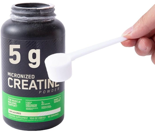 크레아틴용 5g 스쿱 3팩 - 크레아틴 모노하이드레이트 파우더용으로 보정된 화이트 계량 스푼 보충제 운동 전 체육관 사용 피트니스 루틴을 위한 정확한 분량 203104 - 쿠팡