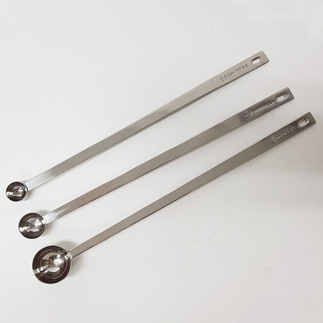 롱계량스푼 커피계량스푼 롱스푼 시약스푼 2.5ml, 1개