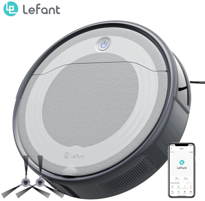 Lefant (르팡) 스마트 로봇청소기 M310 강력한 흡입력 4500pa 대용량 먼지함 슬림한 디자인 APP 한국어 지원, 비관적