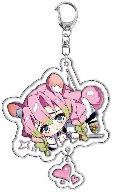 귀멸의 칼날 아크릴 캐릭터 키링 열쇠고리 가방고리 애니메이션 굿즈, A-10, 1개